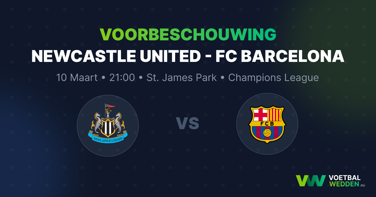 Voorbeschouwing: Newcastle United - FC Barcelona