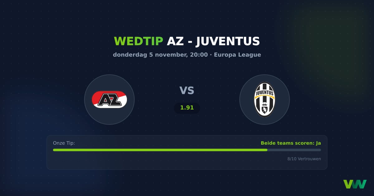 AZ vs Juventus Europa League: Tactisch contrast in Alkmaar