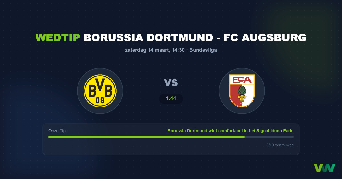 Wedtip Borussia Dortmund - FC Augsburg (Bundesliga)
