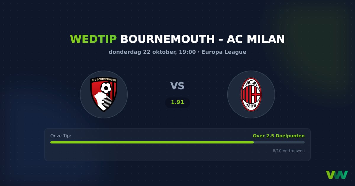 Bournemouth vs AC Milan: Verrassing in de Europa League?
