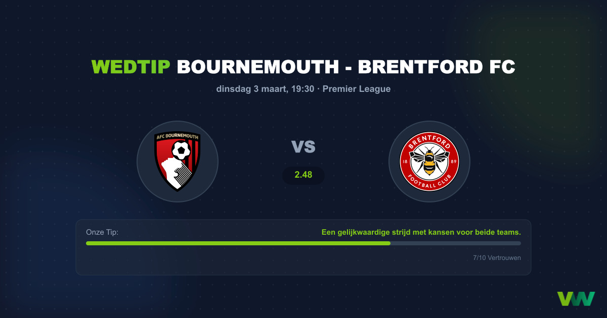 Voorspelling Bournemouth - Brentford (3 maart 2026)
