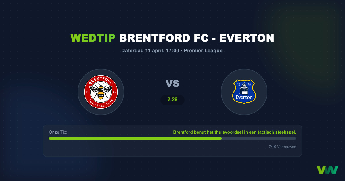 Brentford vs Everton: Analyse en Wedtips Premier League