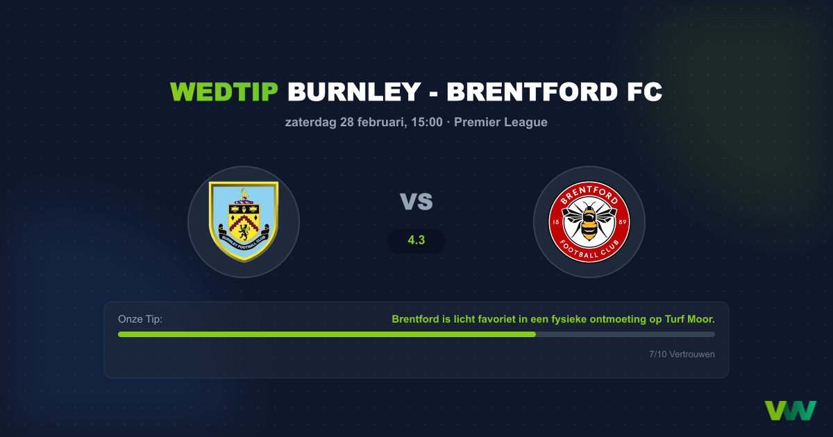 Burnley vs Brentford: Cruciale Punten op Turf Moor