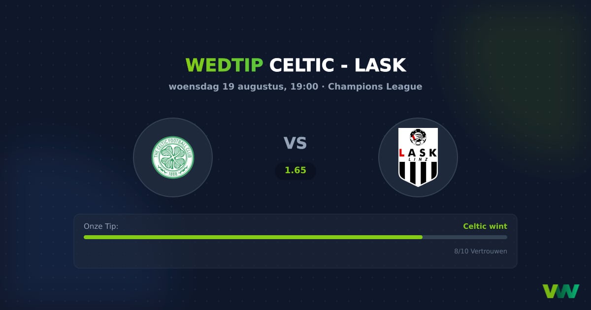 Celtic vs LASK: Schotse favoriet in doelpuntrijk CL-duel