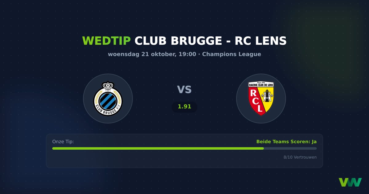 Club Brugge vs RC Lens: Tactisch contrast in de CL