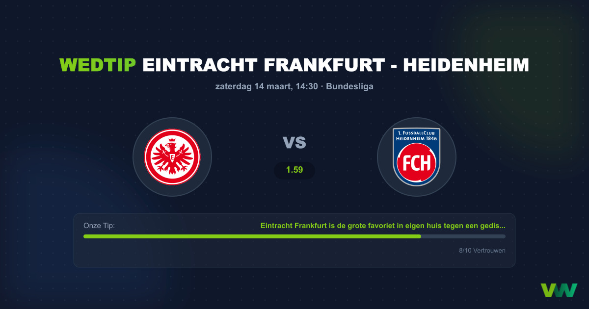 Voorbeschouwing: Eintracht Frankfurt vs Heidenheim