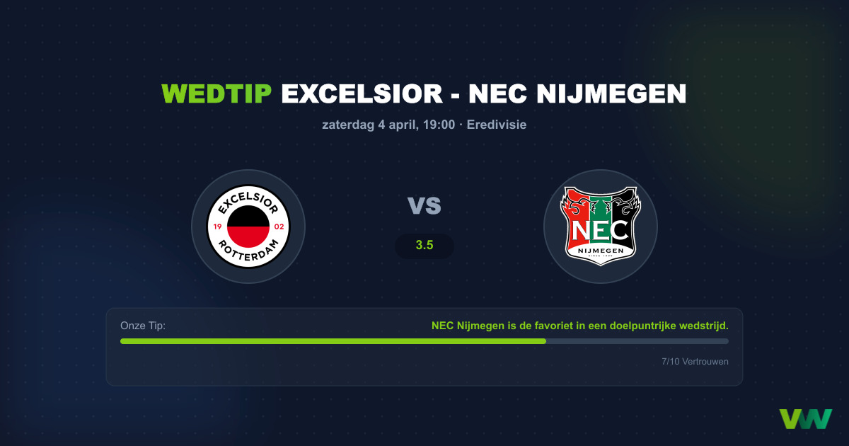 Excelsior vs NEC Nijmegen: Analyse en Wedtips