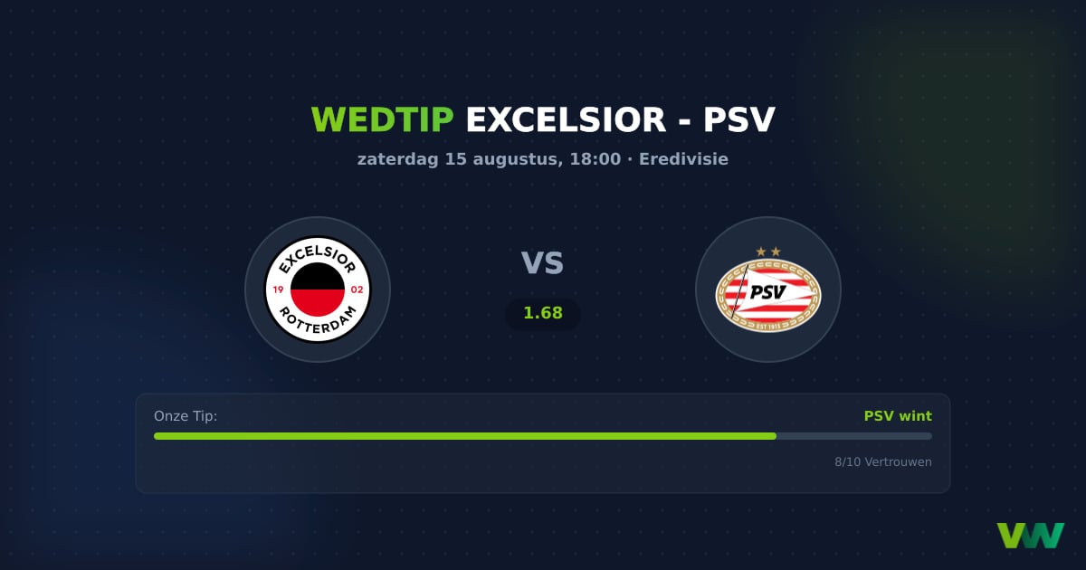 Excelsior vs PSV: Eredivisie-koploper is de grote underdog