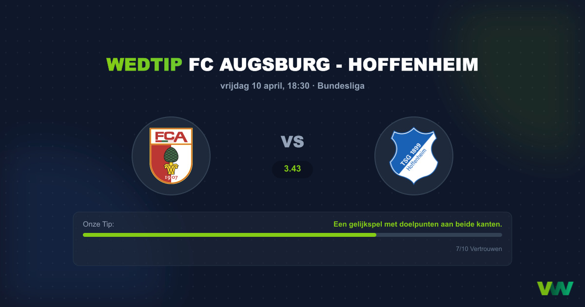 Augsburg vs Hoffenheim: Bundesliga Spektakel in de WWK Arena