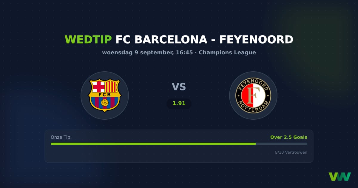 FC Barcelona vs Feyenoord: Tactisch contrast in de CL