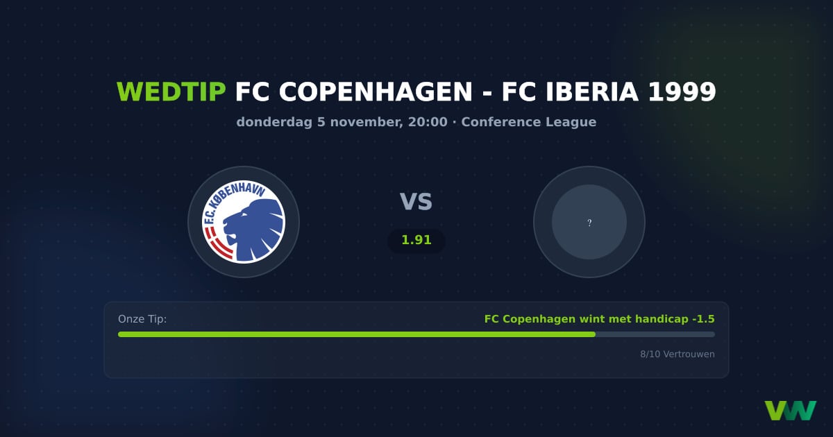 FC Copenhagen vs FC Iberia 1999: Deense overmacht