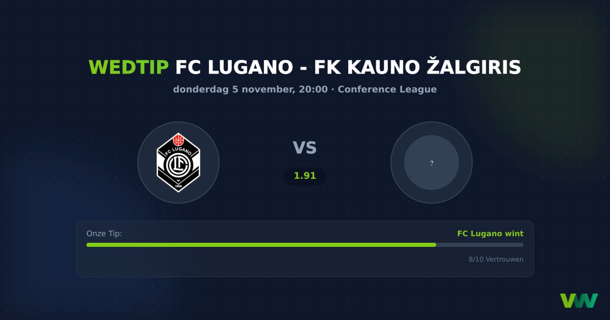 FC Lugano vs FK Kauno Žalgiris: Focus op Zwitserse zege