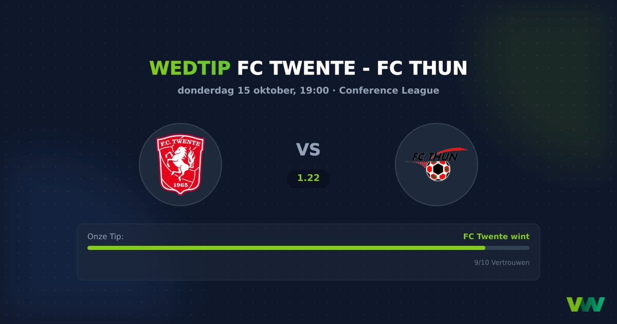 FC Twente vs FC Thun: Twente torenhoog favoriet in ECL