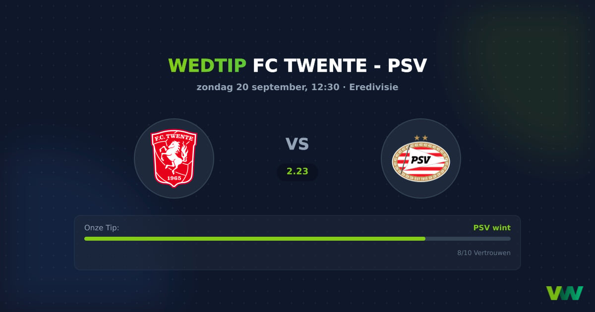 FC Twente vs PSV Eredivisie: Koploper straft thuisvorm af