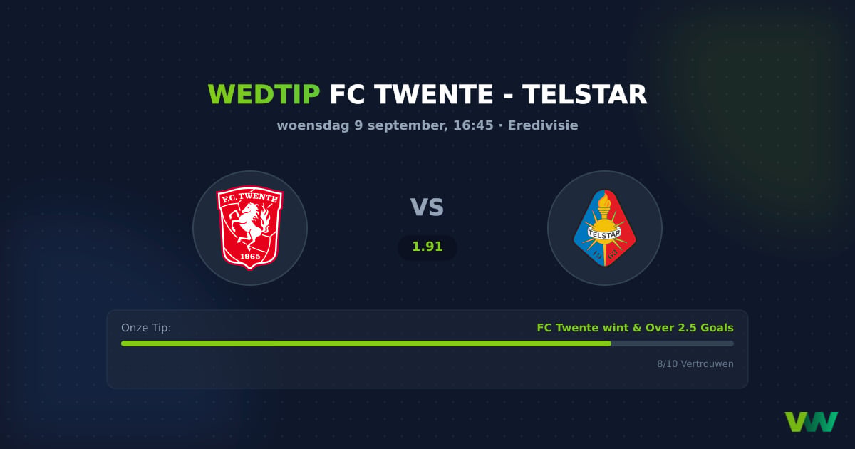 FC Twente vs Telstar: Tukkers domineren in de Eredivisie