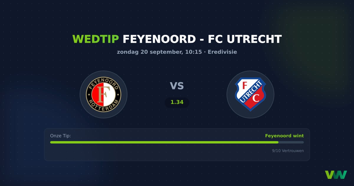 Feyenoord vs FC Utrecht Eredivisie: Vormcrisis uitploeg
