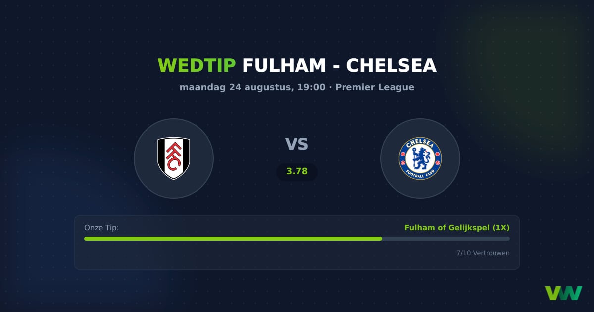 Fulham vs Chelsea: PL start met lastige uitwedstrijd