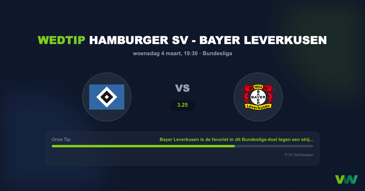 Voorspelling Hamburger SV - Bayer Leverkusen (4 maart 2026)