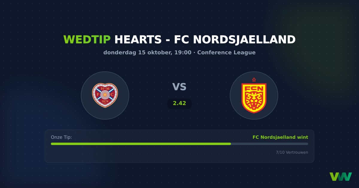 Hearts vs FC Nordsjaelland: Deense favoriet in Schotland?