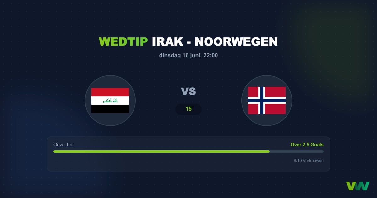 Irak vs Noorwegen: WK 2026 Wedtips & Voorspelling