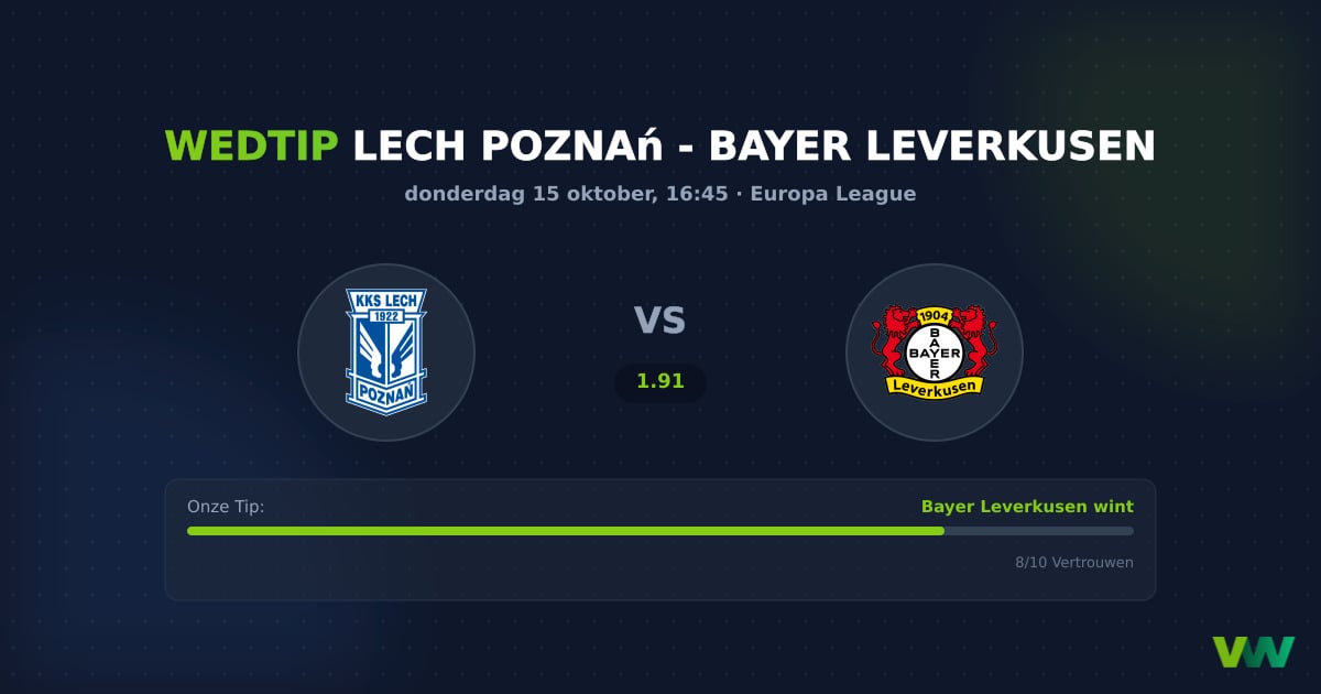 Lech Poznań vs Bayer Leverkusen EL: Duitse dominantie