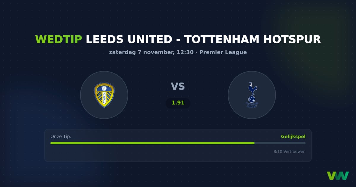 Leeds United vs Tottenham Hotspur: Gelijkspel in de maak