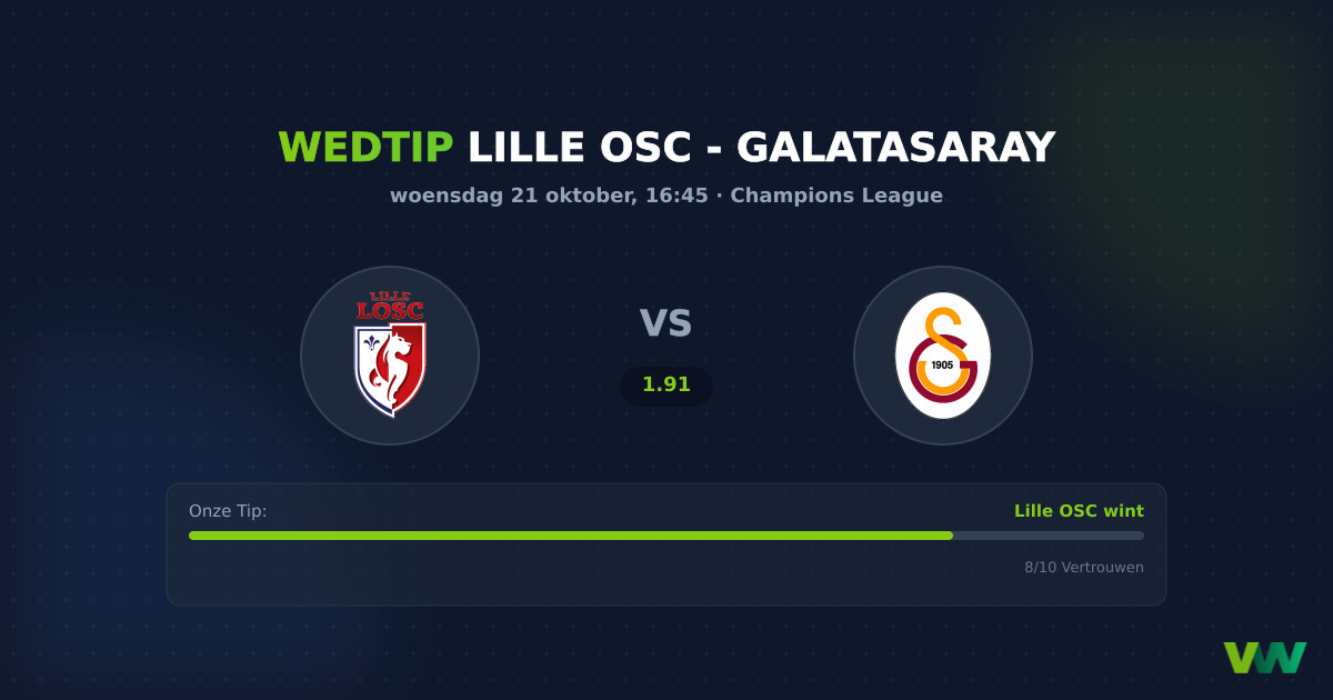 Lille OSC vs Galatasaray: Tactisch CL-duel onderin