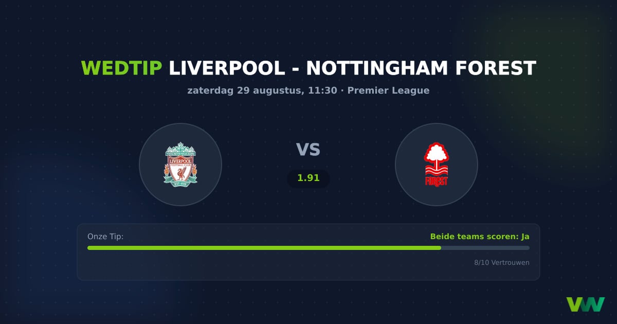 Liverpool vs Nottingham Forest: PL-duel vol tegengoals