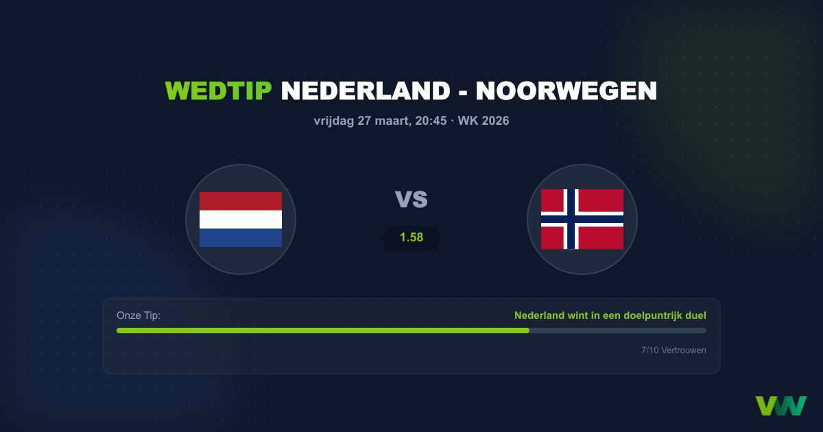 Nederland vs Noorwegen: Oranje jaagt op WK-ticket