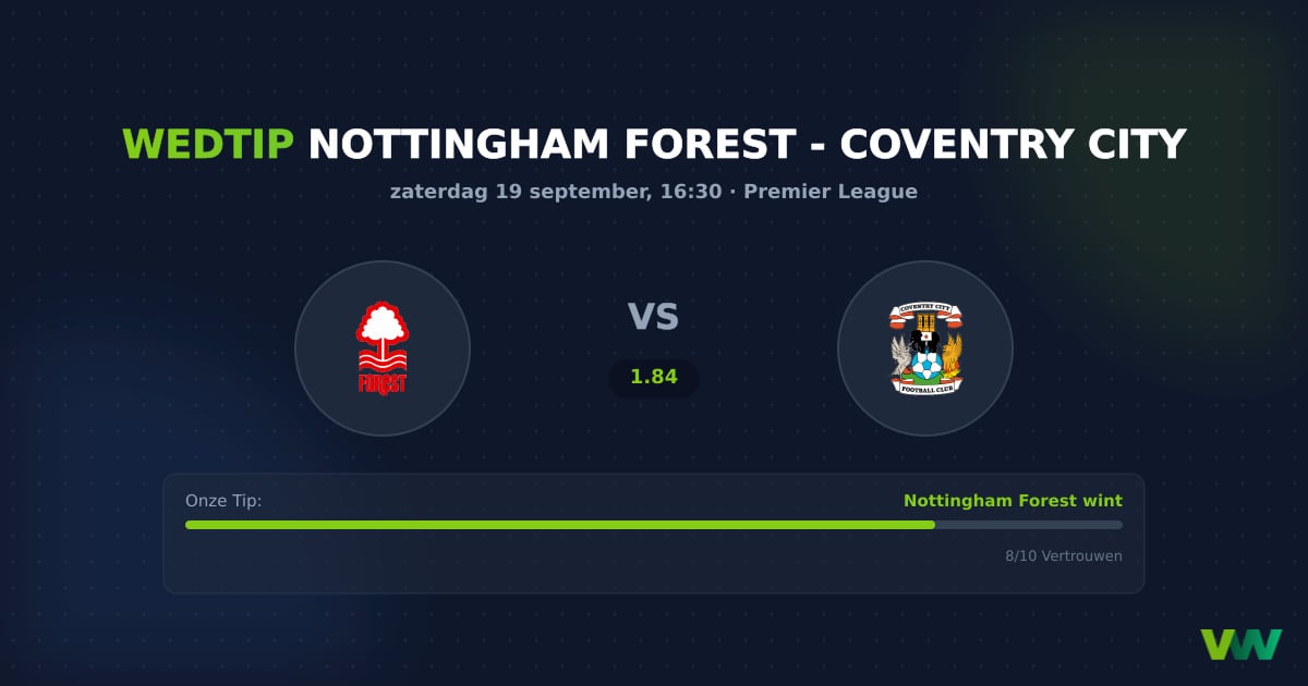 Nottingham Forest vs Coventry City: Forest nipt favoriet