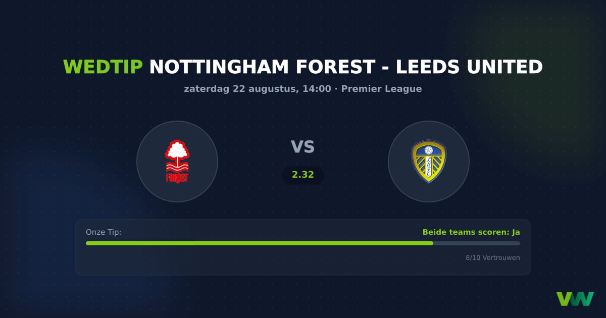 Nottingham Forest vs Leeds United: PL tactiek