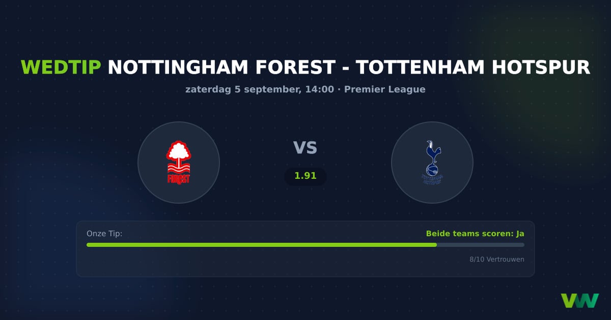 Nottingham Forest vs Tottenham Hotspur in vroege PL-crisis