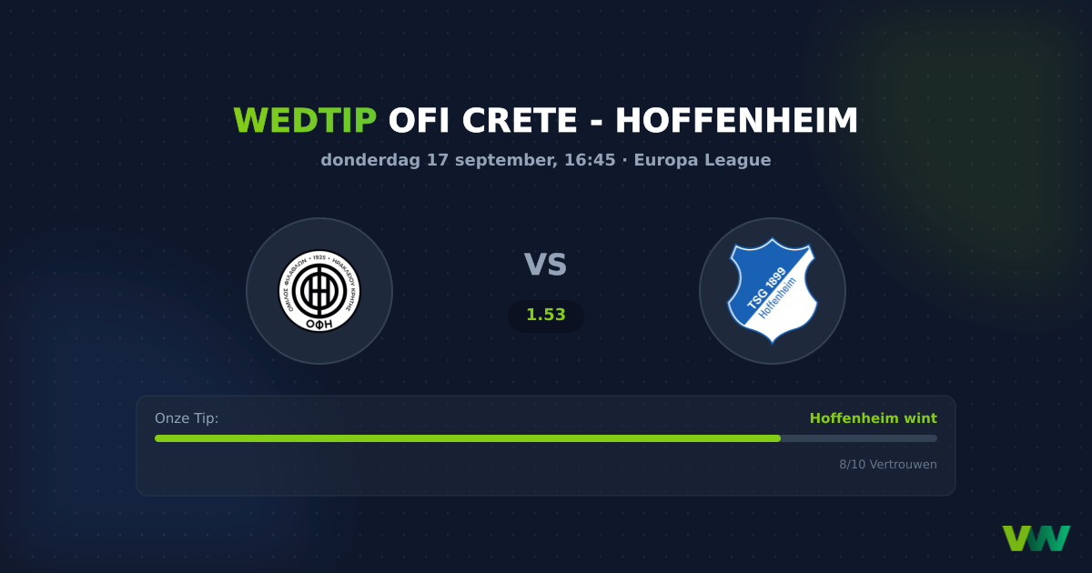 OFI Crete vs Hoffenheim Europa League: Duitse Vuurkracht