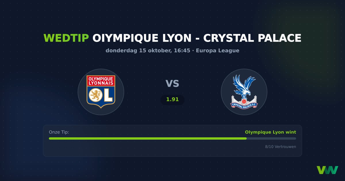 OIympique Lyon vs Crystal Palace: Strijd om EL-koppositie