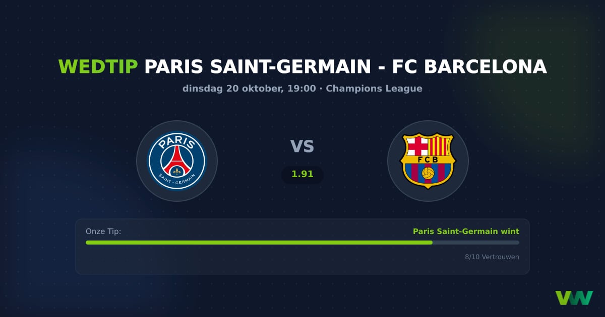 PSG vs FC Barcelona: Vormverschil in de Champions League