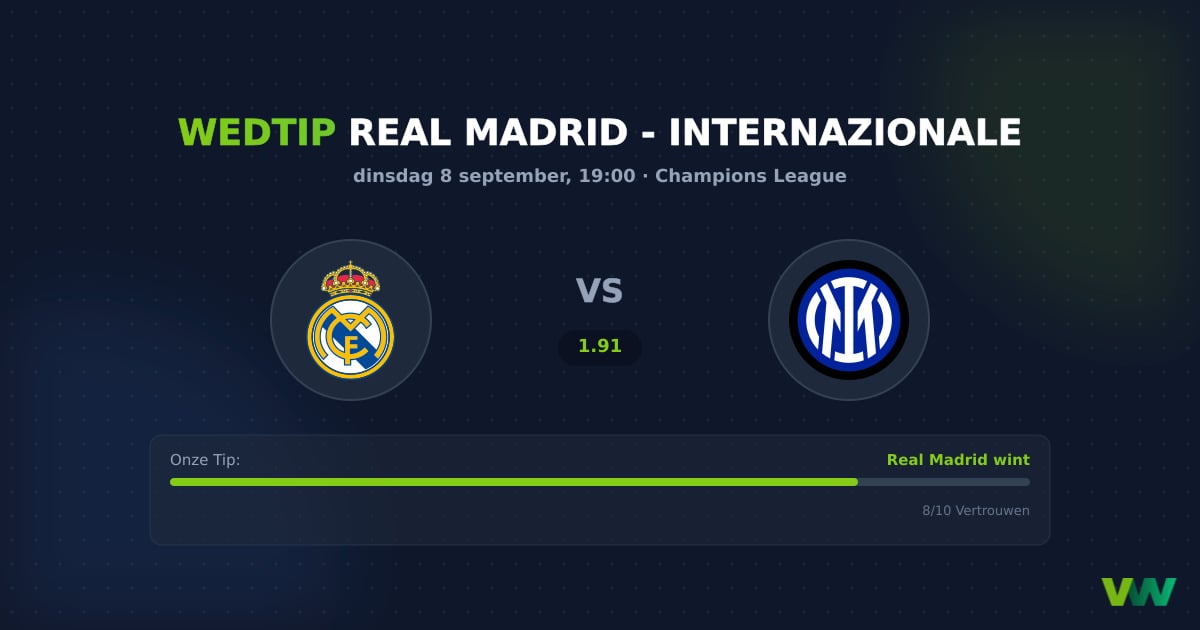 Real Madrid vs Internazionale: CL-clash vol contrasten