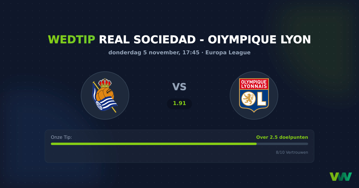 Real Sociedad vs OIympique Lyon: EL-goals gegarandeerd