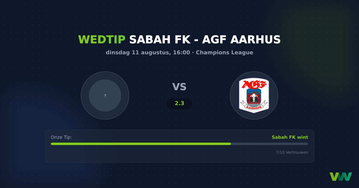 Sabah FK vs AGF Aarhus: CL-clash met licht thuisvoordeel