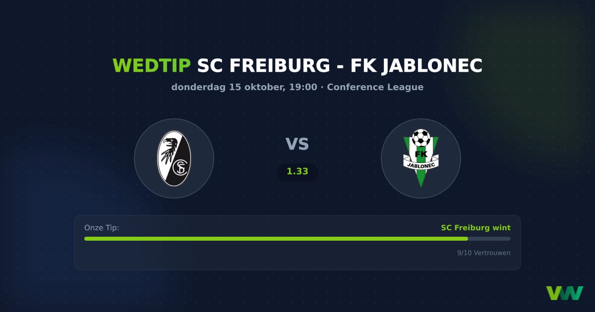 SC Freiburg vs FK Jablonec: Conference League favoriet