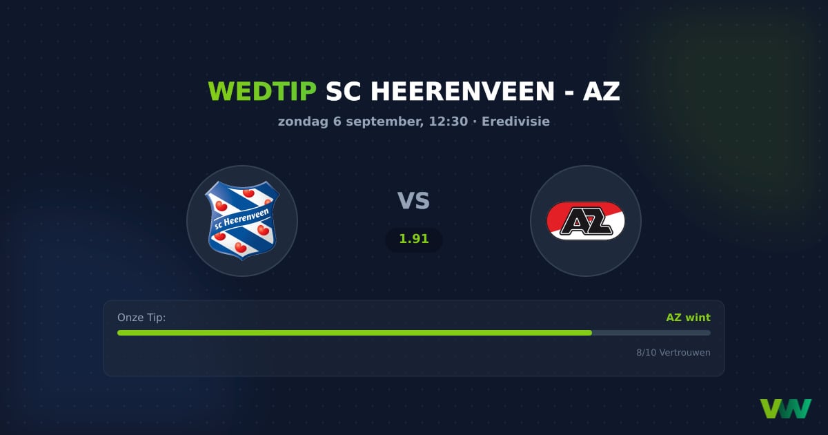sc Heerenveen vs AZ Eredivisie: Tactiek bepaalt de kraker