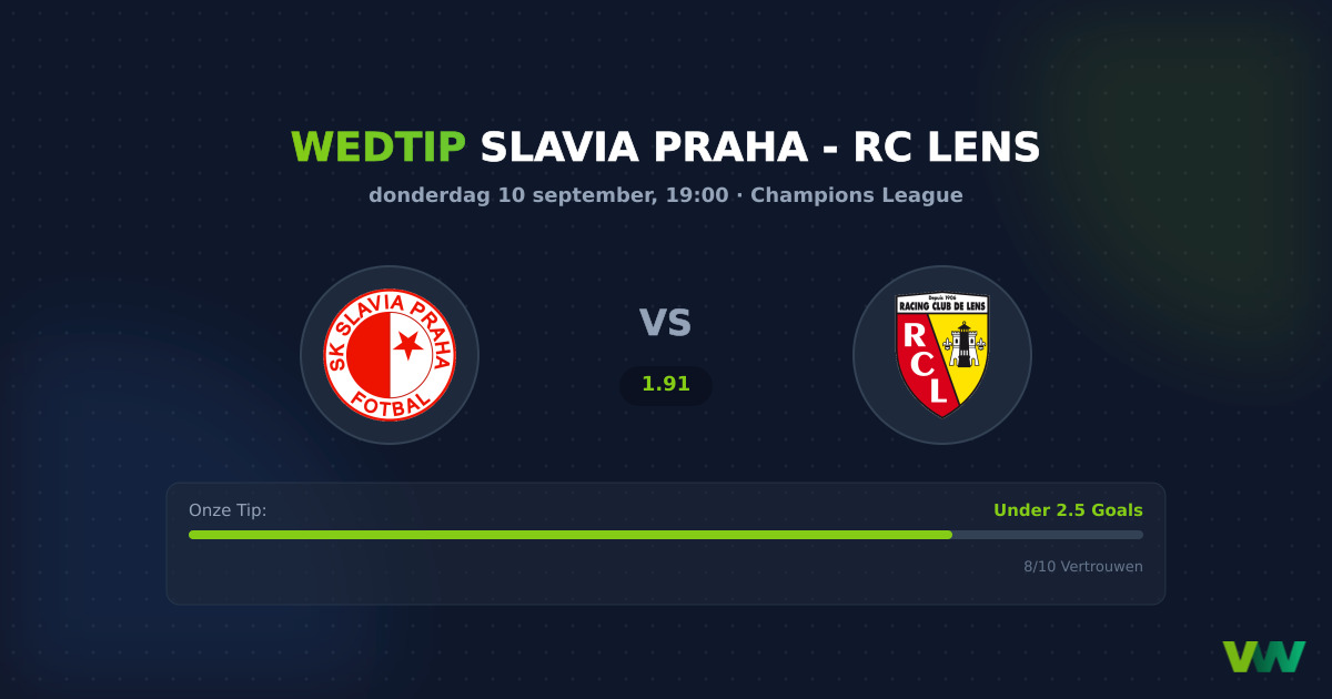 Slavia Praha vs RC Lens in de CL: tactisch contrast