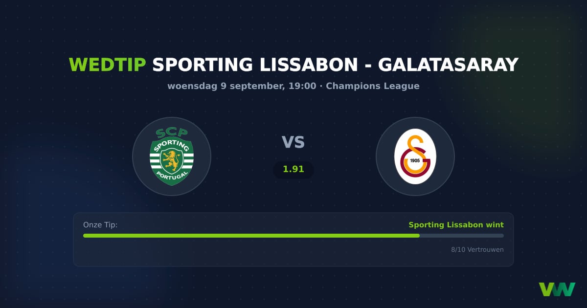 Sporting Lissabon vs Galatasaray: CL tactisch steekspel