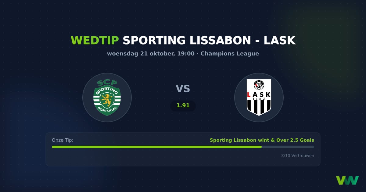 Sporting Lissabon vs LASK: CL-duel met scherpe contrasten