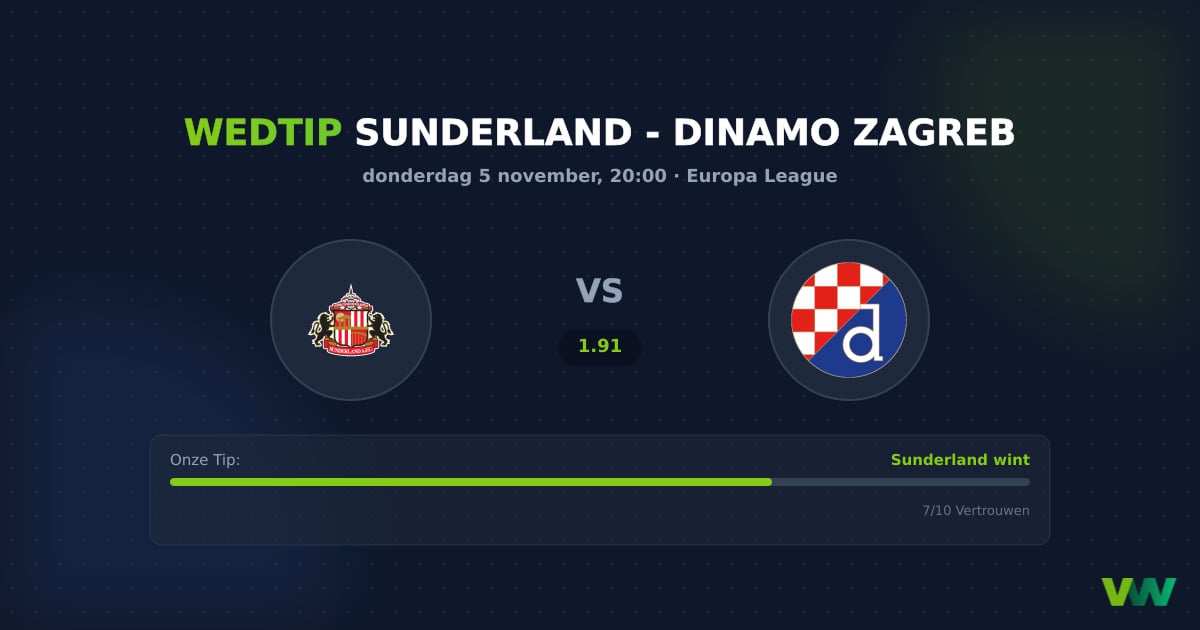 Sunderland vs Dinamo Zagreb: EL-strijd om doorgang