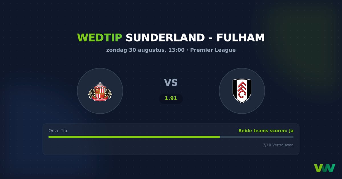 Sunderland vs Fulham Premier League: Doelpunten verwacht