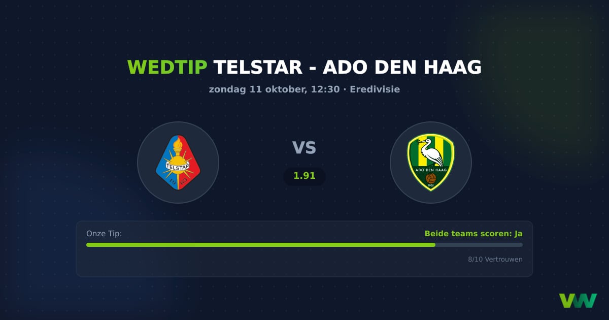 Telstar vs ADO: Eredivisie clash vol verdedigende lekken