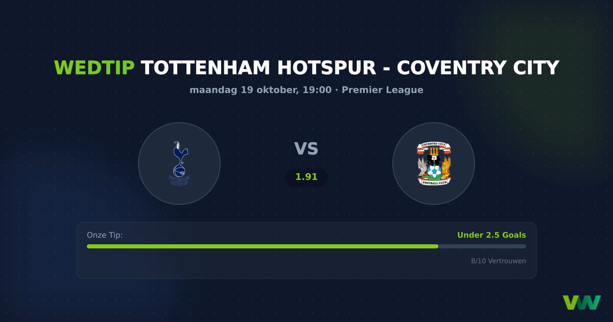 Tottenham Hotspur vs Coventry City: PL degradatiestrijd