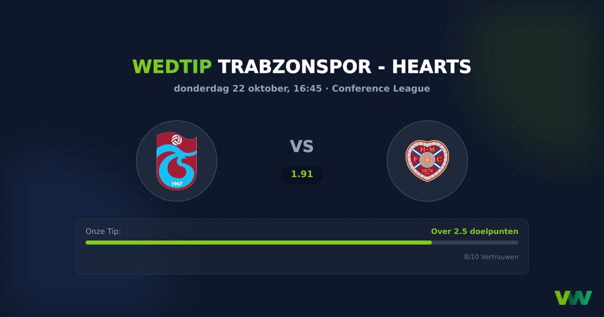 Trabzonspor vs Hearts Conference League: Doelpuntenfestijn?