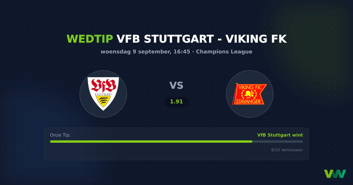 VfB Stuttgart vs Viking FK: Duitse thuiskracht in CL