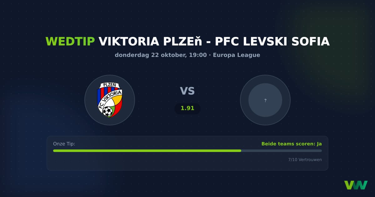 Viktoria Plzeň vs PFC Levski Sofia EL: Tsjechisch herstel